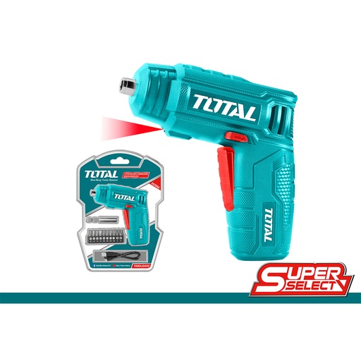 [14771] DESTORNILLADOR RECARGABLE 4V SUPER SELECT TOTAL (TSDLI0402)