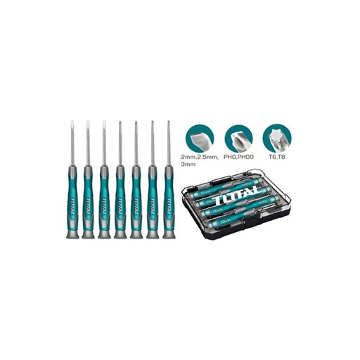 [15506] DESTORNILLADOR RELOJERO INDUSTRIAL JUEGO X 7 PZS TOTAL (THT250726)