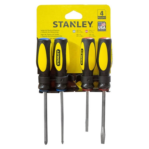 [6580] DESTORNILLADOR STANLEY ORIGINAL X 4 (JUEGO) (STMT60040-LA)(60-040)