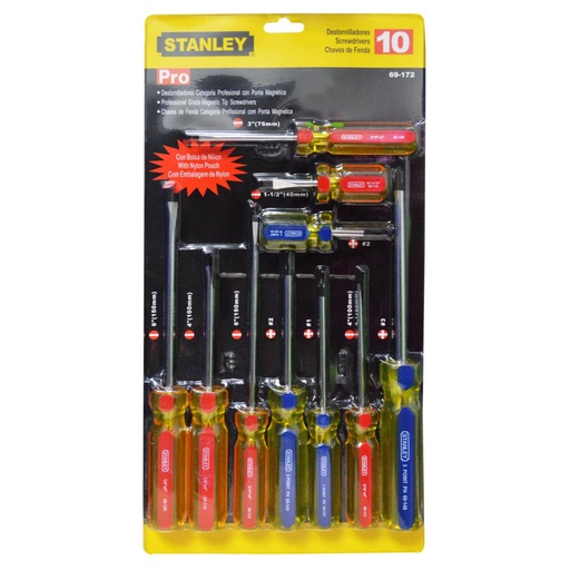 [7994] DESTORNILLADOR STANLEY PRO X 10 (JUEGO) (STHT69172)