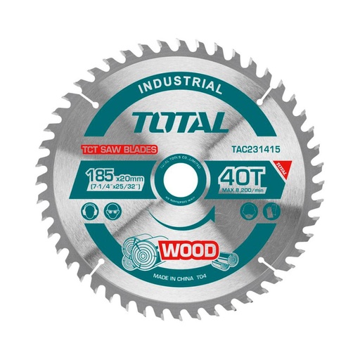 [17403] DISCO CORTE MADERA 7 1/4x40 INDUSTRIAL TOTAL (TAC231415)