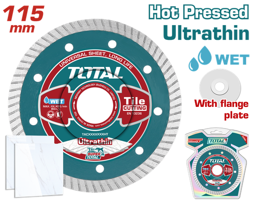 [21048] DISCO DIAMANTADO TURBO 4 1/2" INDUSTRIAL SUPER TOTAL (TAC2131151HT)
