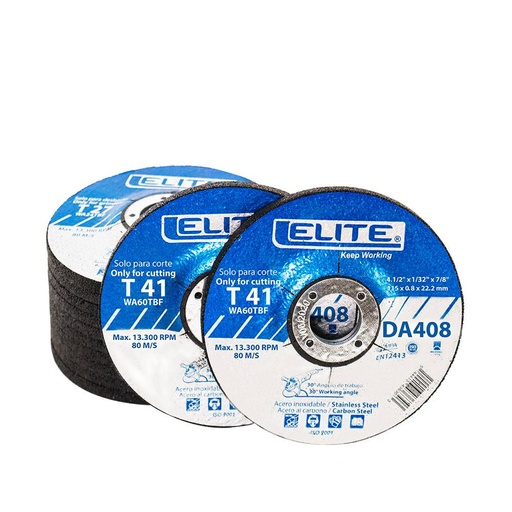 [11557] DISCO ELITE CORTE METAL/ACERO INOX 4 1/2 T41 (DA408)