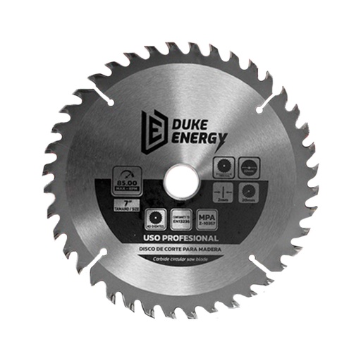 [7343] DISCO MADERA DUKE ENERGY PROFESIONAL (7X40) DMD740 (HT30025)