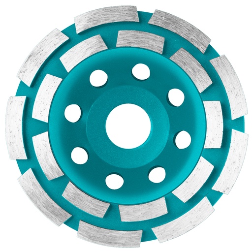 [15151] DISCO PULIR PIEDRA DIAMANTADO SEGMENTADO DOBLE FILO 4 1/2" PARA CONCRETO TOTAL (TAC2421151)