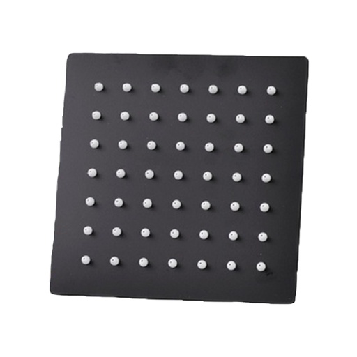 [18922] DUCHA CUADRADA DE 6  CON EXTENSION 30 CMS NEGRA (1620222)