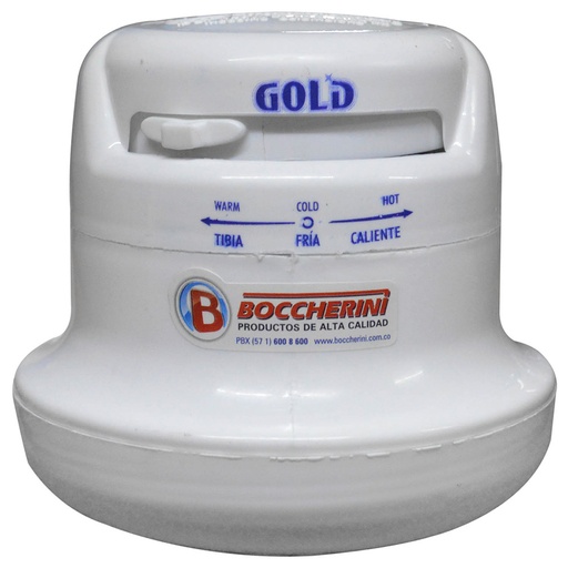 [9028] DUCHA ELECTRICA BOCCHERINI GOLD 110/120V 3 TEMPERATURAS SIN MINI DUCHA (SM-1301110)