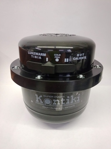 [21152] DUCHA ELECTRICA KONTIKI 3 TEMPERATURAS CON MINIDUCHA NEGRA 110V (K-101N)