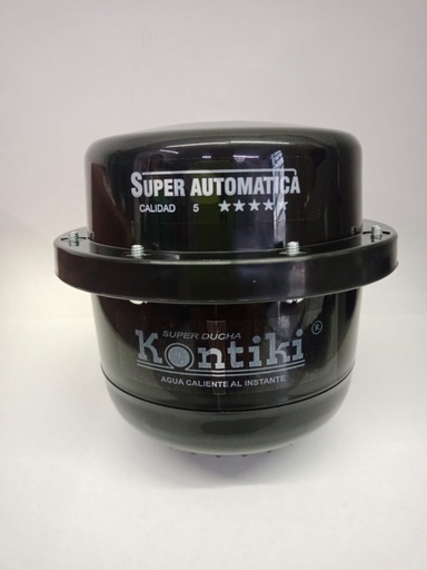 [21151] DUCHA ELECTRICA KONTIKI AUTOMATICA TRADICIONAL NEGRA 120V (K-104N)
