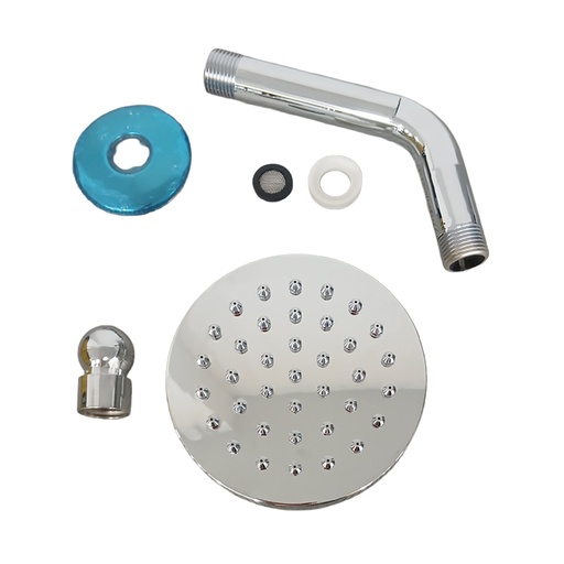 [20707] DUCHA REGADERA REDONDA CROMADA 4"  (HT2179)