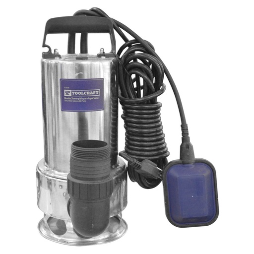 [10556] ELECTRO BOMBA SUMERGIBLE 1.6 HP PARA AGUA SUCIA (ALT MAX 9 MTRS TOOLCRAFT (TC4575