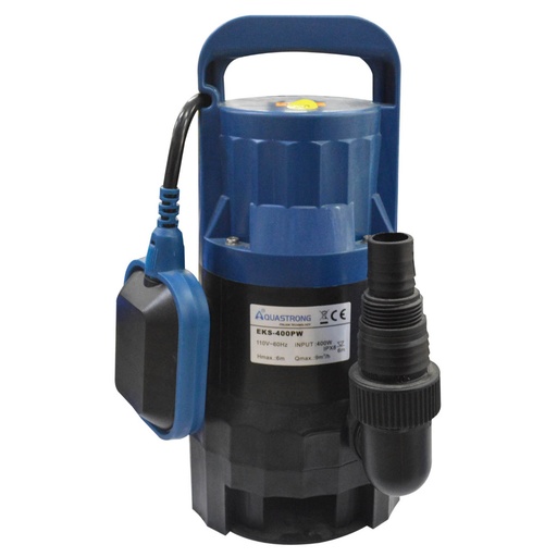 [9645] ELECTRO BOMBA SUMERGIBLE 400W AQUASTRONG AGUA SUCIA (1/2 HP) (EKS400PW)(1 ANO DE GARANTIA)