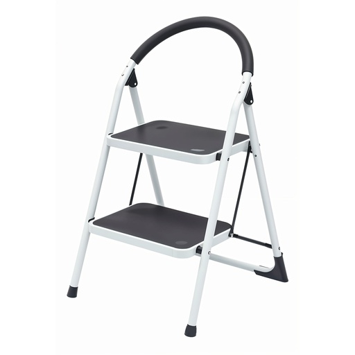 [13653] ESCALERA PLEGABLE TUBULAR METALICA 2 PELDANOS UDUKE (HT1322)