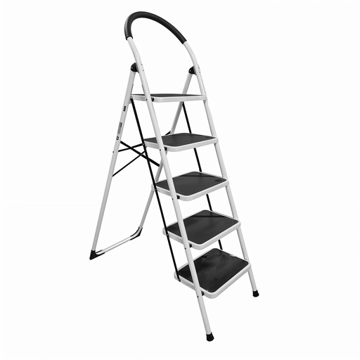 [13656] ESCALERA PLEGABLE TUBULAR 5 PELDAÑOS UDUKE (HT1325)