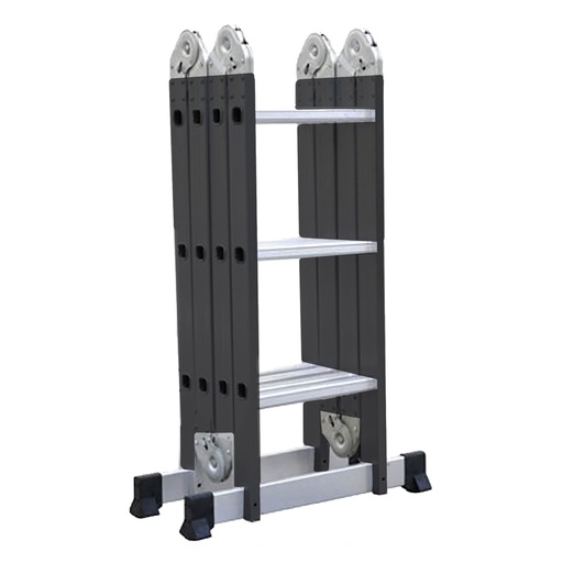 [21145] ESCALERA MULTIPOSICIONES NEGRA  20 PELDAÑOS VHARBOR SIN PLATAFORMA (5.8MTRS)(150KLS)(HT3164)