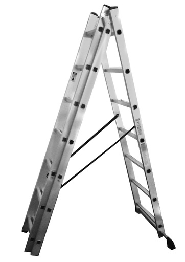 [13642] ESCALERA TRIPLE 3X7 UDUKE (150 KLS) 4.23 MTS APROXIMADOS (HT1311)
