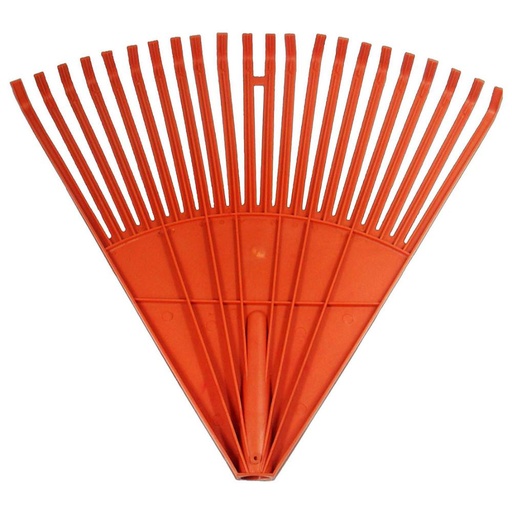 [742] ESCOBA PRADO PLASTICA CARIBE MEDIANA T/BELLOTA  22 DIENTES (ROJA)