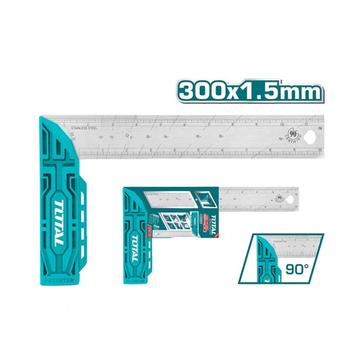 [16608] ESCUADRA 12" INDUSTRIAL  ACERO INOXIDABLE TOTAL (TMT61126)