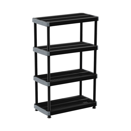 [15600] ESTANTERIA VENTILADA 18 4 NIVELES NEGRO RIMAX (8015)