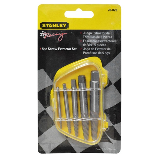 [8326] EXTRACTOR DE TORNILLOS X 5 STANLEY (78-023)