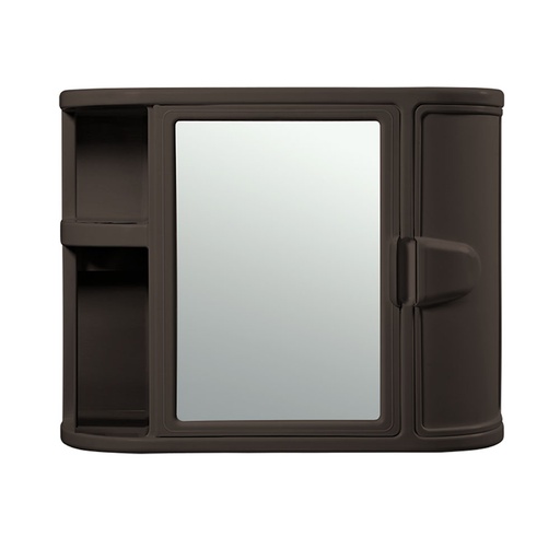 [15594] GABINETE BAÑO CON ESPEJO WENGUE RIMAX (7668)