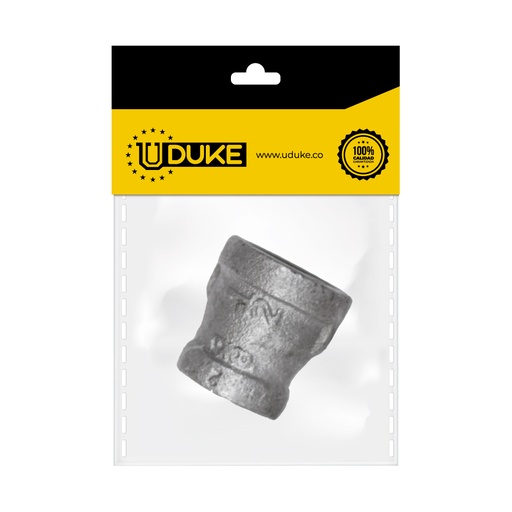 [2235K] GALVANIZADO REDUCCION COPA 1/2 A 3/8 M.P (ROSCA INTERNA) PQT X 1 UDUKE