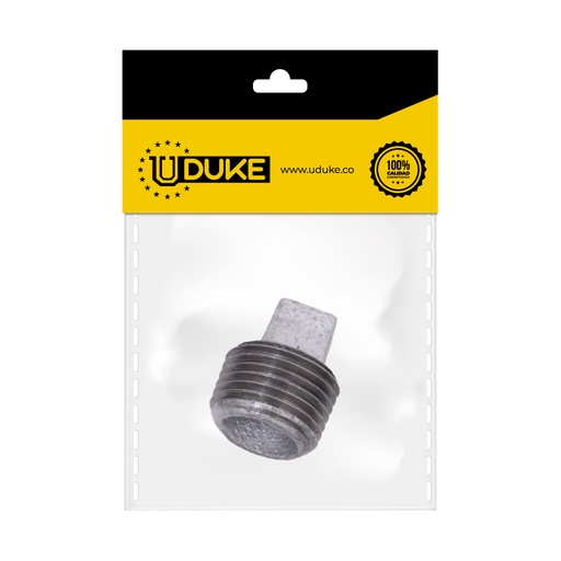 [820K] GALVANIZADO TAPON MACHO 1/2 PQT X 1 UDUKE