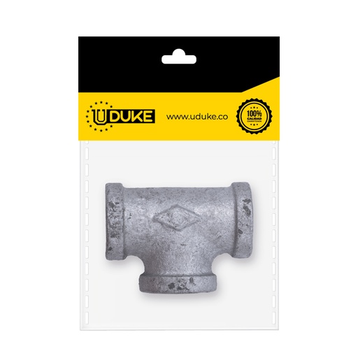 [7549K] GALVANIZADO TE 1/2 PAQ X 1 UDUKE
