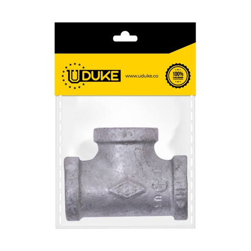 [822K] GALVANIZADO TEE 1/2 FINO PQT X 1 UDUKE