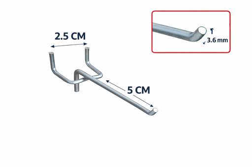 [4127] GANCHO EXHIBICION PEQUENO  5 X DOCENA