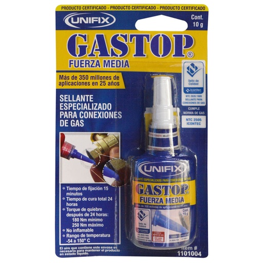 [5771] GASTOP FUERZA MEDIA UNIFIX 10 GRS REMOVIBLE (1101004)