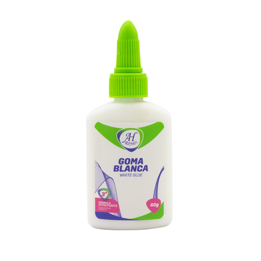 [21187] GOMA BLANCA AHROYAL DE 40 GRAMOS DISPLEY X 12 UND(EGA)
