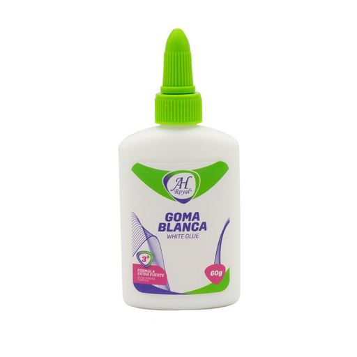 [21188] GOMA BLANCA AHROYAL DE 60 GRAMOS DISPLEY X 12 UND(EGA)