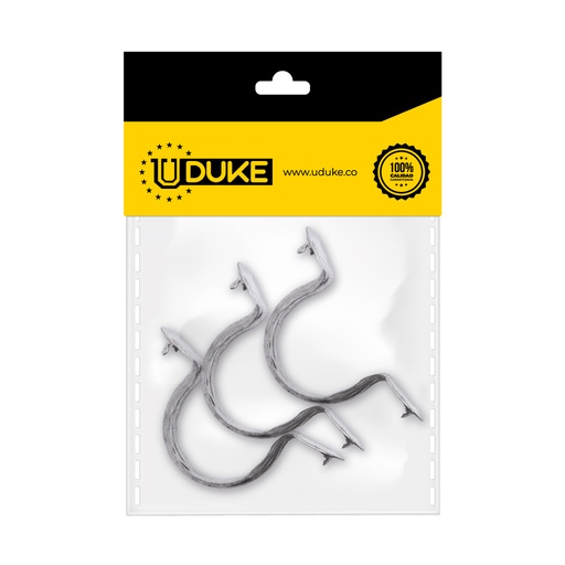 [9309K] GRAPA CONDUIT GALVANIZADA 1 DOBLE ALA PQT X 3 UDUKE