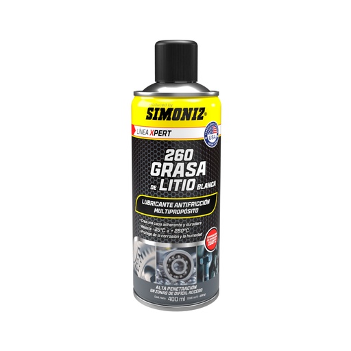 [20624] GRASA DE LITIO BLANCA 260 XPERT 400ML SIMONIZ (208894)