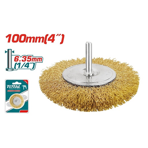 [17408] GRATA CIRCULAR  100MM 4" CON BASTAGO PARA TALADRO TOTAL (TAC34041)
