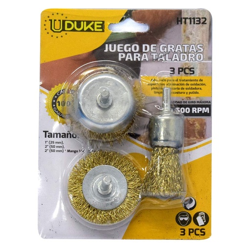 [13516] GRATA TALADRO X 3PCS UDUKE (HT1132)