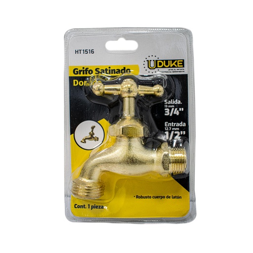 [6187K] GRIFO DORADO UDUKE MEDIANO EN BLISTER (HT1516)