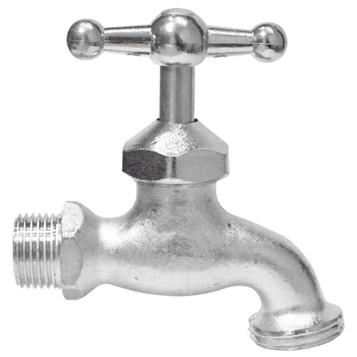 [20750] GRIFO SATINADO CROMADO  1/2" 180G (HT3102)