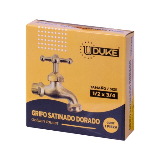 [13594] GRIFO SATINADO DORADO UDUKE EN CAJA (HT1228)