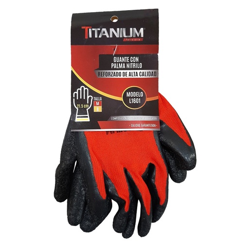[10772A] GUANTE NITRILO REFORZADO IMPERMEABLE TALLA 8-M (FSI12) (NORMA ANSI)