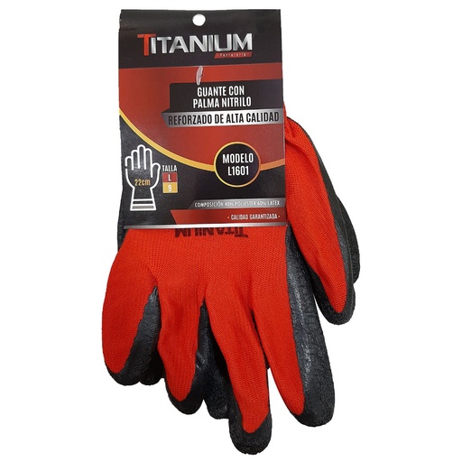 [10773A] GUANTE NITRILO REFORZADO IMPERMEABLE TALLA 9-L (FSI13) (NORMA ANSI)