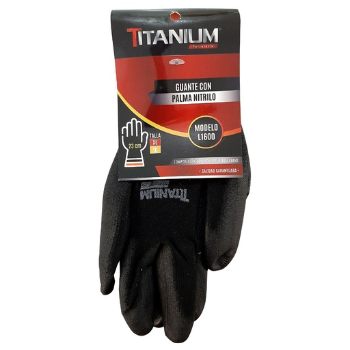 [10115C] GUANTE NITRILO SEGURIDAD NEGRO TALLA XL-10 (FSI10)