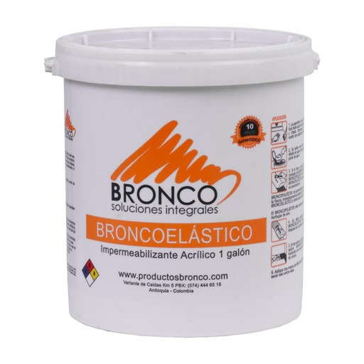 [18471] IMPERMEABILIZANTE ACRILICO 10 AÑOS BRONCOELASTICO GALON GRIS (4BE4300104)