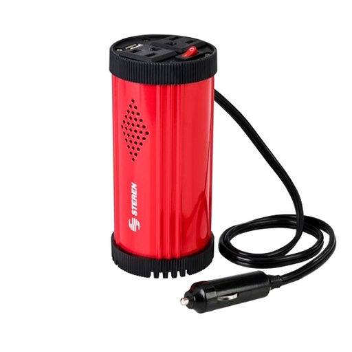 [16205] INVERSOR DE CORRIENTE 12VCD A 110V 150W STEREN (INV-125)