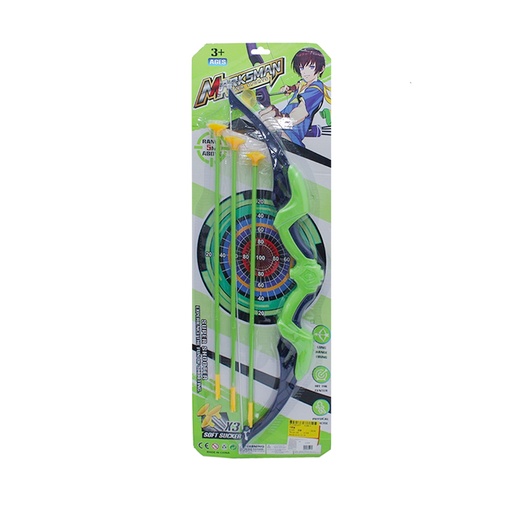 [JU7503] JUEGO DE ARCO Y FLECHAS  DE PLASTICO SIN MECANISMO [K188-1]