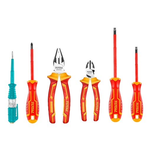 [15427] JUEGO DE HERRAMIENTAS AISLADAS X 6 PZS INDUSTRIAL TOTAL (THKIST3062)