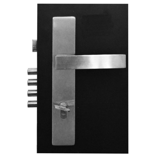 [11129] KIT CERRADURA DE EMBUTIR PALANCA 4 BULONES BARI YALE 62MM LLAVE-LLAVE (7071)