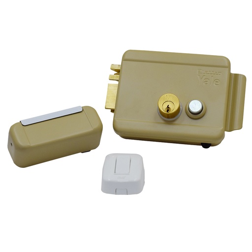 [17332] KIT CHAPA ELECTRICA DE S/P YALE 60 MM IZQUIERDA + CABLE 10M + BOTON + TRANSFORMADOR (0010731)