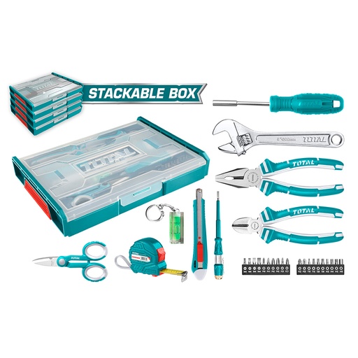 [14919] KIT DE HERRAMIENTAS 29PZS TOTAL (THKTV02H291)
